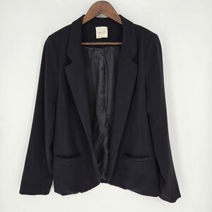 Silence & Noise Black Mid Length Blazer Large